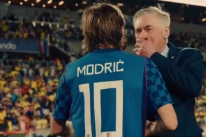 安切洛蒂赛后调侃莫德里奇：你不是有个巴西祖父吗？