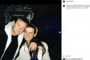 鲁尼社媒晒照为妻子庆祝40岁生日：我们爱你胜过世间的任何一切