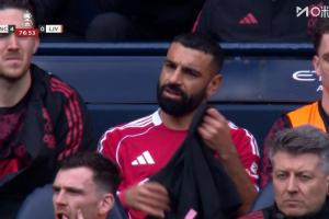 萨拉赫第77分钟被换下场！全场1失单刀+1失点