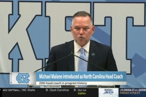 马龙履新北卡主帅：这是我唯一考虑过的大学职位 来就是为了争冠