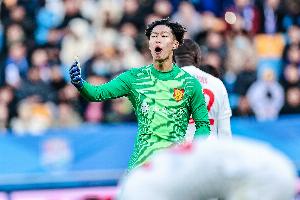 姚浩洋：和王钰栋是好友他很难射进我的球门 国际偶像是库尔图瓦