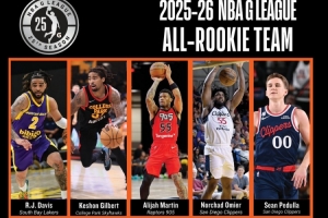G联盟最佳新秀阵容：RJ·戴维斯在列 圣迭戈快船两人入选