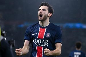 K77单赛季欧冠淘汰赛打进5球，法甲球员中仅少于姆巴佩