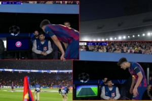 每体：库巴西下场后想回看自己为何被罚下，但电视信号突然被切断