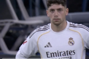 远射先拔头筹！官方：巴尔韦德当选皇马vs赫罗纳全场MVP