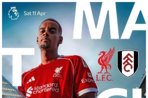 利物浦发布对阵富勒姆海报:伊萨克、凯尔凯兹出镜