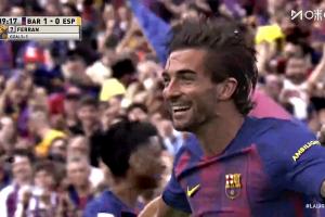 打破长期进球荒！亚马尔开出角球费兰头槌破门，巴萨1-0西班牙人