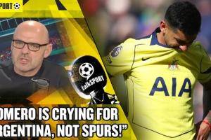 墨菲:罗梅罗伤退流泪是为阿根廷哭而非热刺,他怕错过世界杯