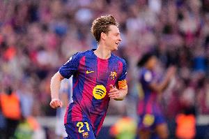 每体:德容可能带伤首发出战马竞,将与佩德里搭档中场