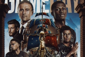 巴黎发布客战利物浦海报:恩里克、门德斯、K77、杜埃出镜