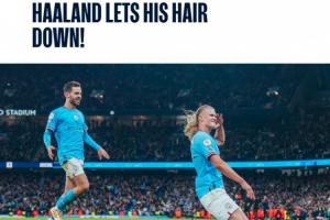 能否重演?曼城官方回顾3年前4-1击溃榜首阿森纳,哈兰德披头散发