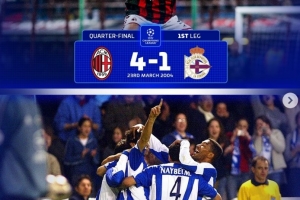 德转盘点欧冠1/4决赛经典逆转：皇马、巴萨、拜仁、蓝军在列