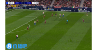 卢克曼接球突破，晃过孔德横传，格列兹曼包抄撞射被挡出底线