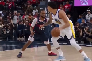 桑托斯点名单打加兰轻松得分勇士追平 随后库里三分反超！